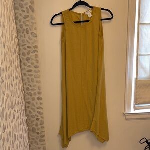 Cynthia Rowley Mustard Asymmetrical Dress